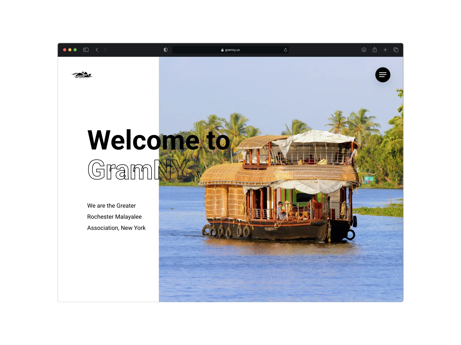 GramNY Website Mockup Dark